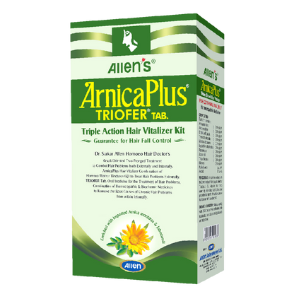 Allen's Arnica Plus Hair Vitalizer + Triofer 50 Tablets packet of 1 Kit