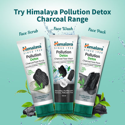 Himalaya Herbals Pollution Detox Charcoal Face Scrub - PUSHMYCART