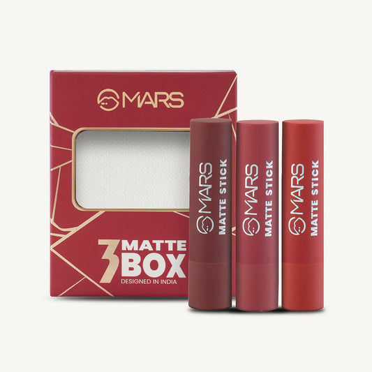 Mars Matte Lipsticks Box | Set of 3