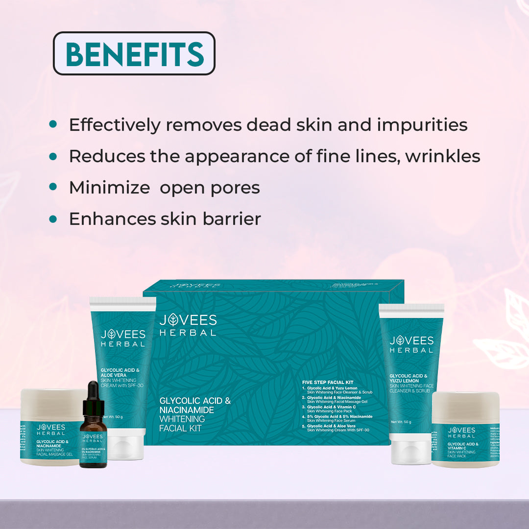 Jovees Glycolic Acid & Niacinamide Whitening Facial Kit