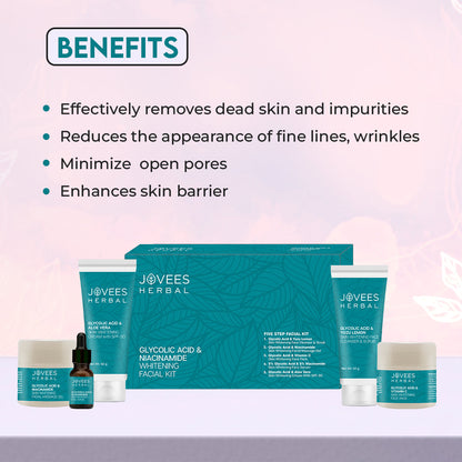 Jovees Glycolic Acid & Niacinamide Whitening Facial Kit