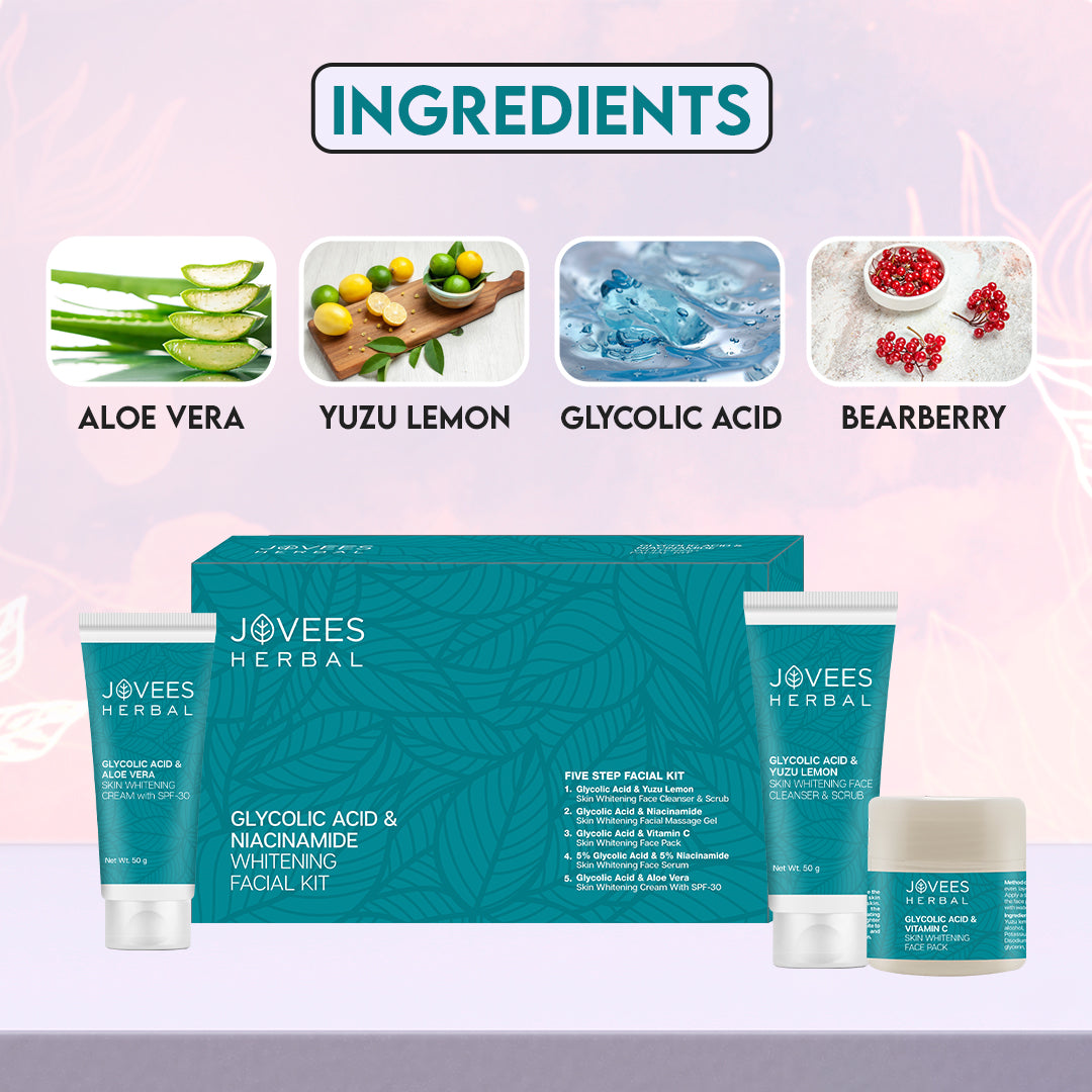Jovees Glycolic Acid & Niacinamide Whitening Facial Kit