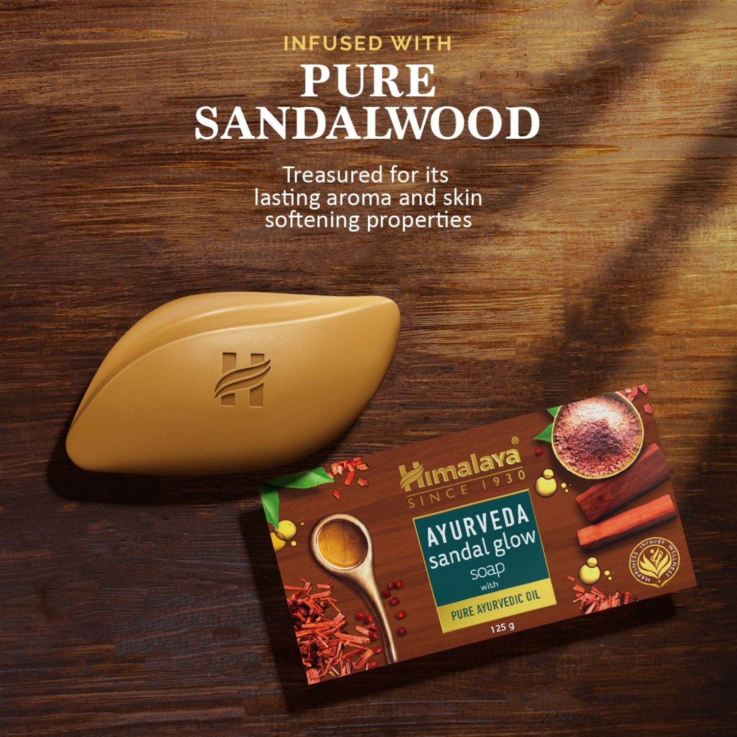 Himalaya Herbals Ayurveda Sandal Glow Soap - PUSHMYCART