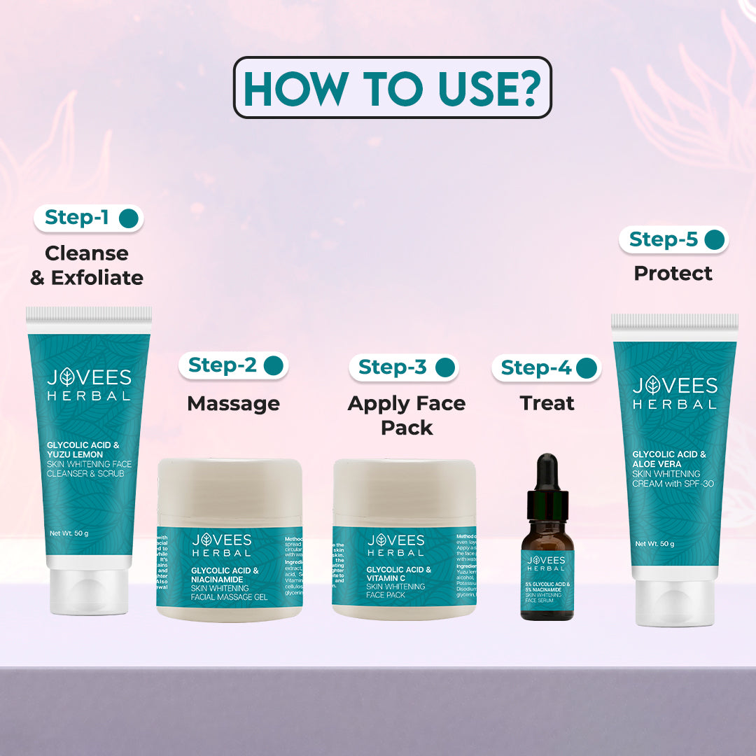 Jovees Glycolic Acid & Niacinamide Whitening Facial Kit