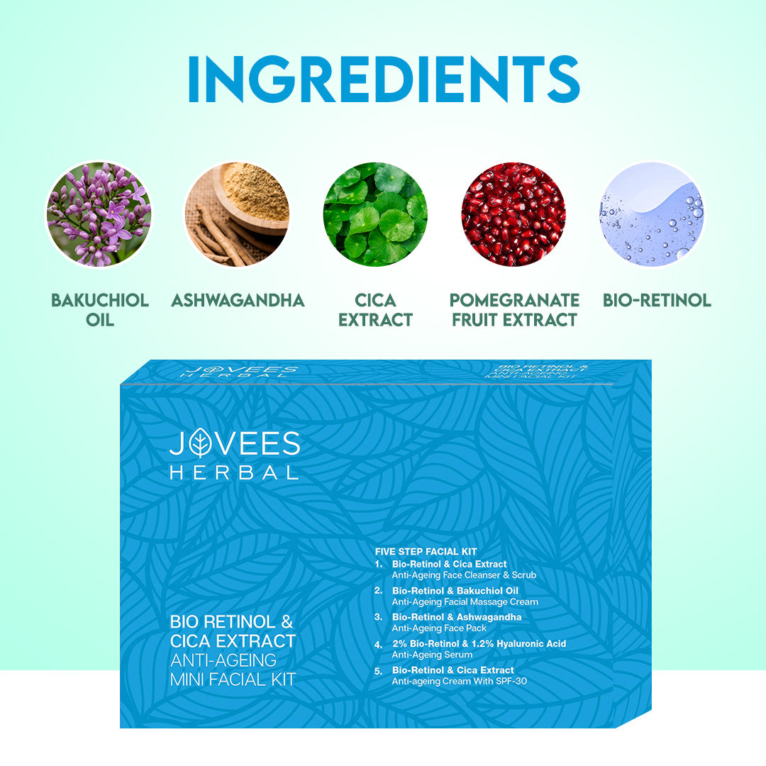 Jovees Bio Retinol & Cica Extract Anti-Ageing Mini Facial Kit