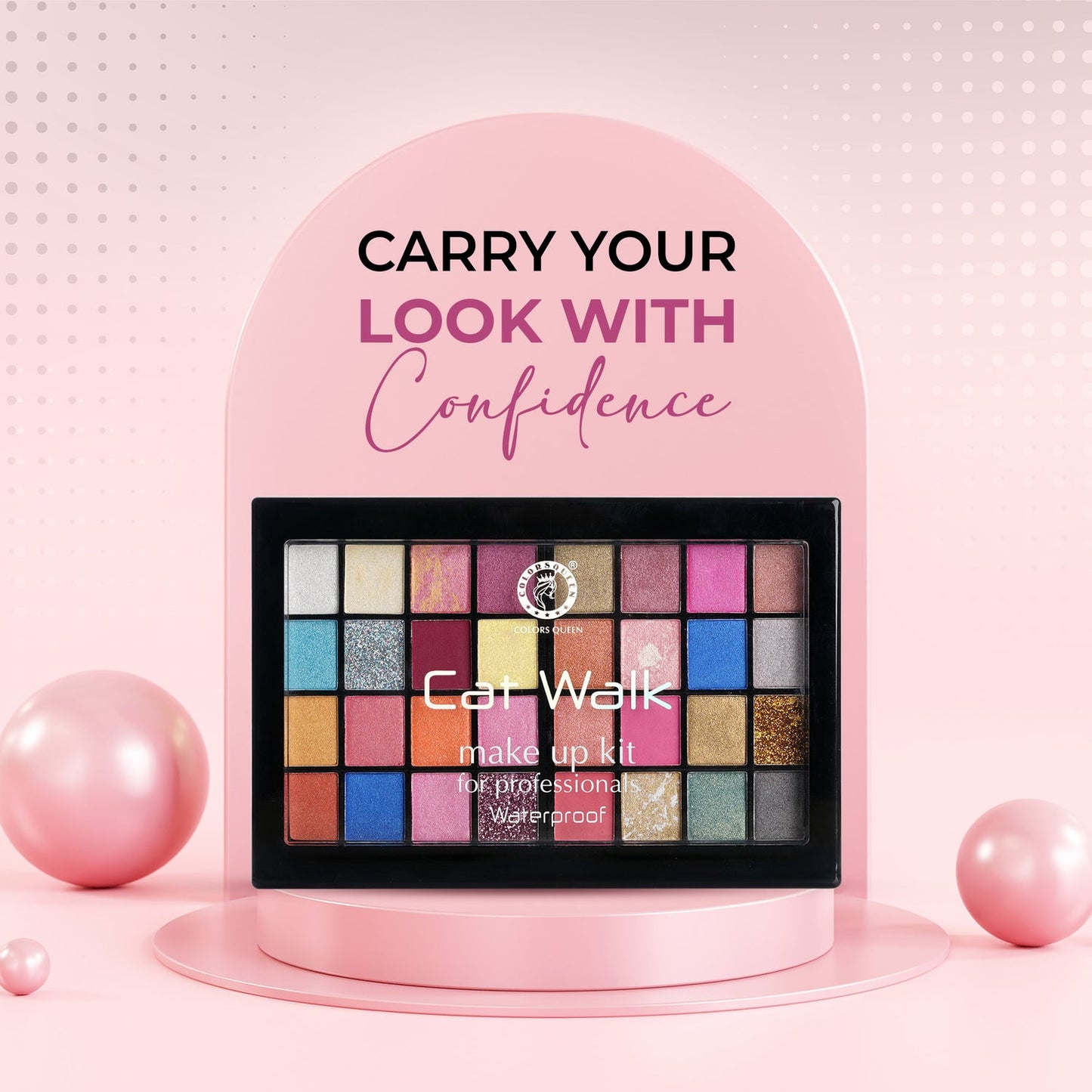 Colors-Queen-Cat-Walk-Makeup-Kit---32-Professional-Eyeshadows