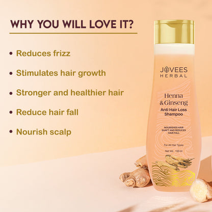 Jovees Henna & Ginseng Anti Hair Loss Shampoo