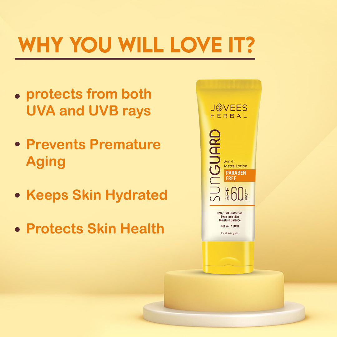 Jovees Sun Guard Lotion SPF 60 PA+++ Sunscreen