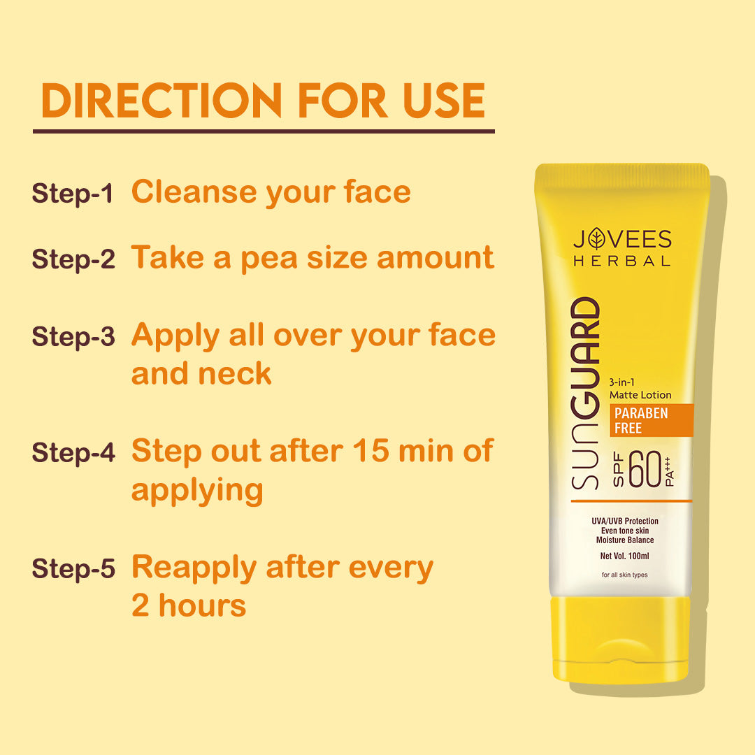 Jovees Sun Guard Lotion SPF 60 PA+++ Sunscreen