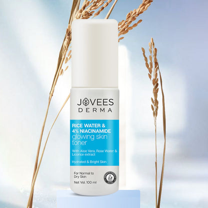 Jovees Derma Rice Water & 4% Niacinamide Glowing Skin Toner