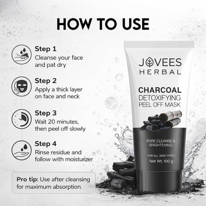 Jovees Activated Charcoal Detoxifying Peel Off Mask