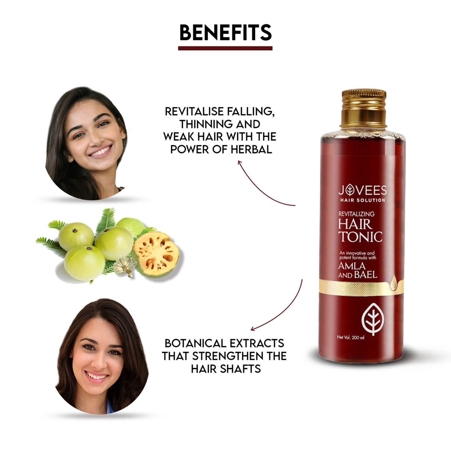 Jovees Revitalising Amla & Bael Hair Tonic