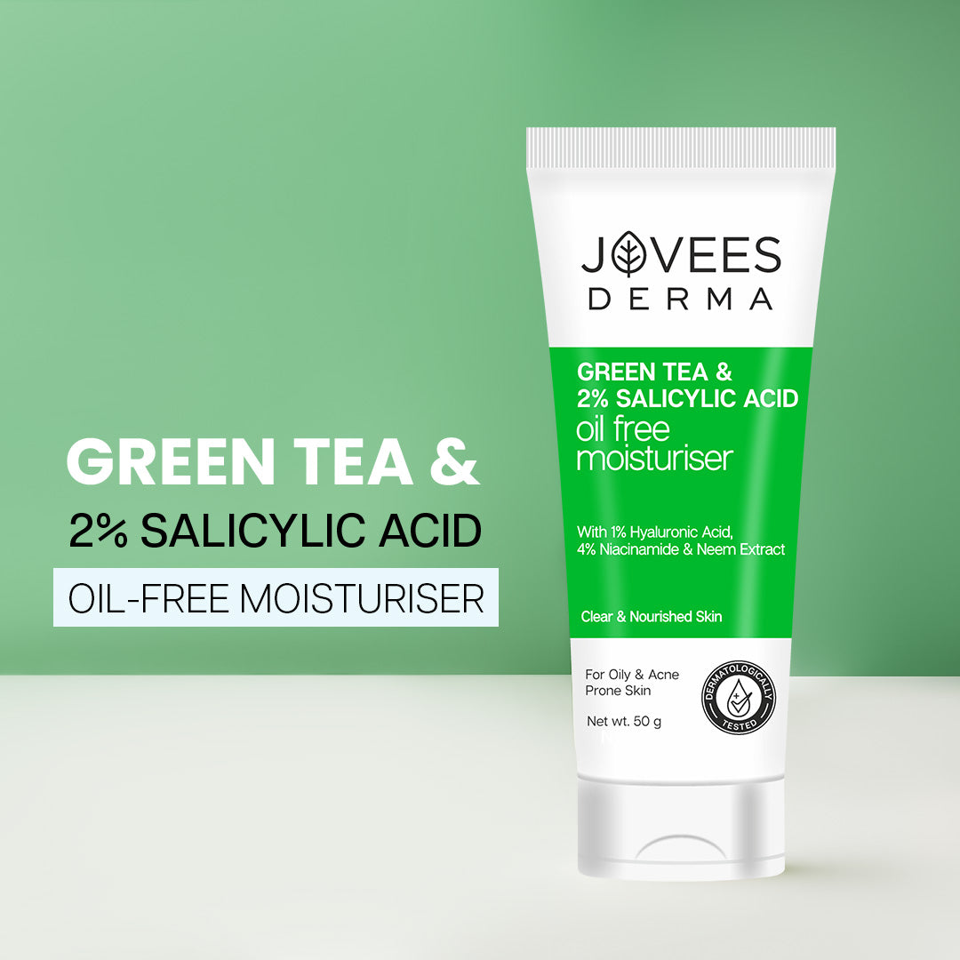 Jovees Derma Green Tea & 2% Salicylic Acid Oil Free Moisturiser