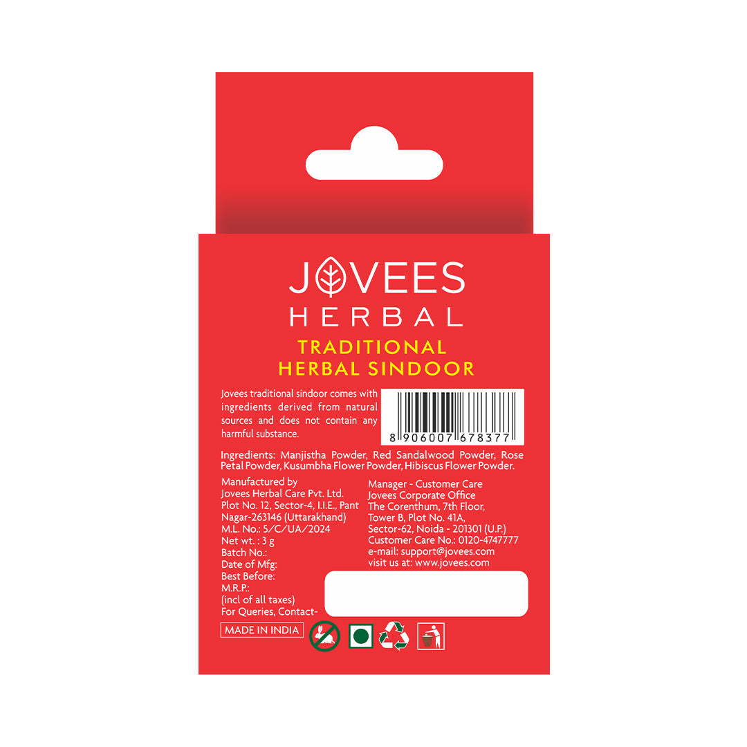 Jovees Traditional Dry Sindoor Red