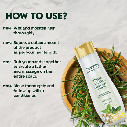 Jovees Thyme & Tea Tree Anti-Dandruff Shampoo