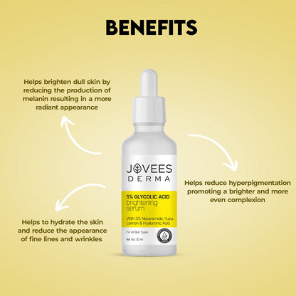 Jovees 5% Glycolic Acid Brightening Skin Serum