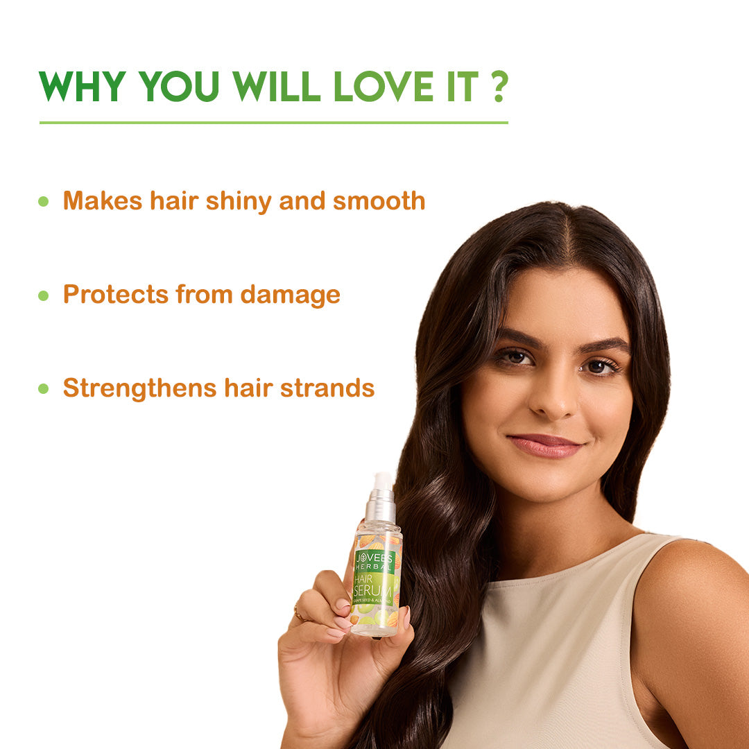 Jovees Hair Serum With Grape Seed & Almond Oil