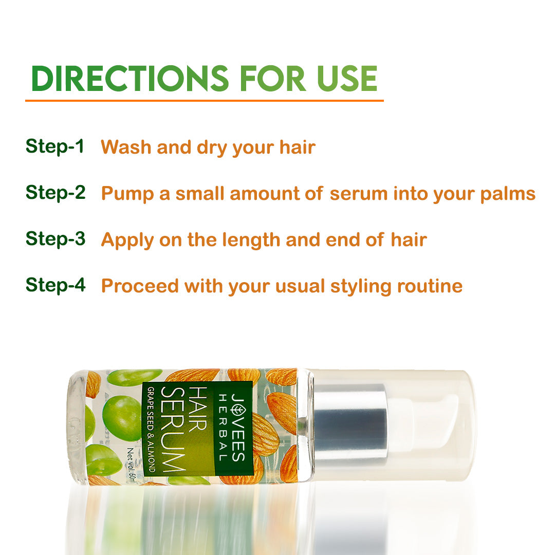 Jovees Hair Serum With Grape Seed & Almond Oil