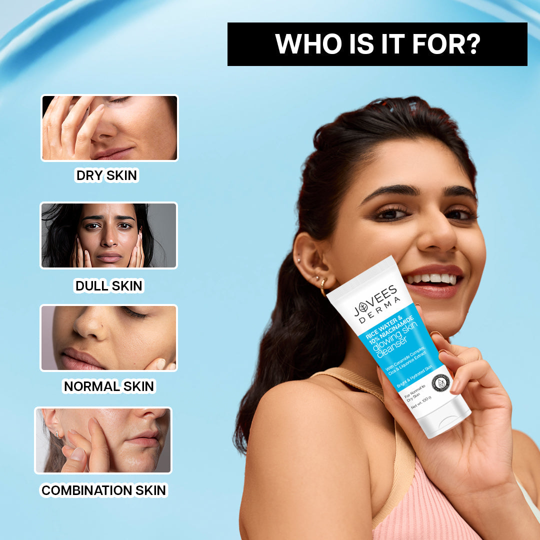 Jovees Derma Rice Water & 10% Niacinamide Cleanser