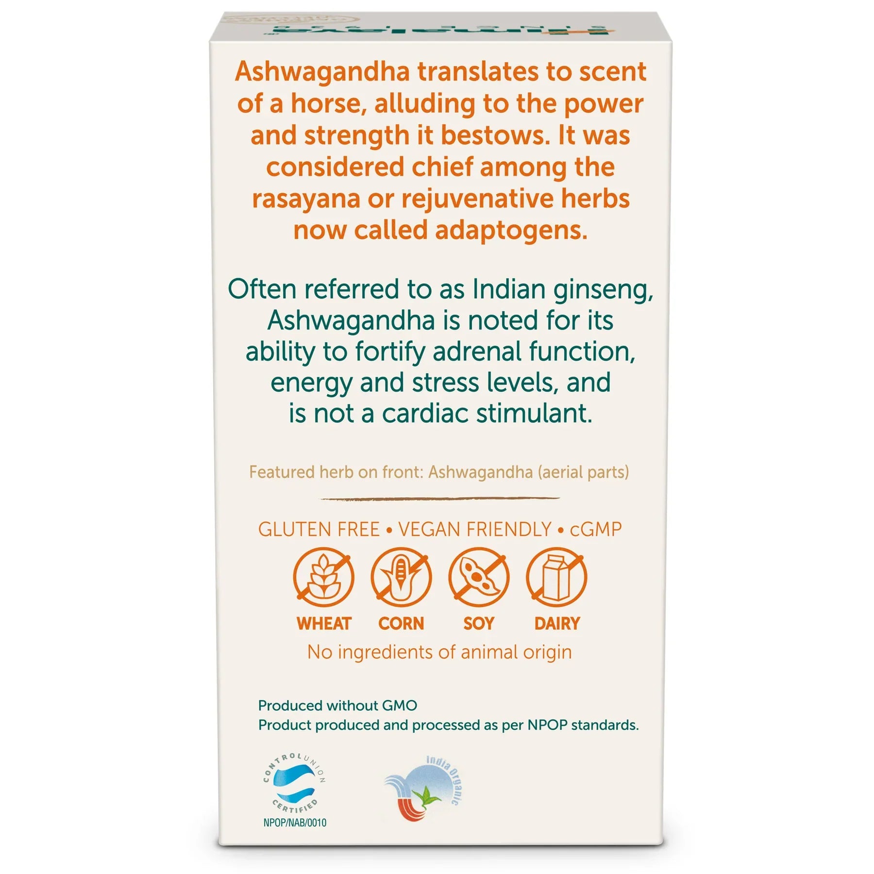 Himalaya Organic Ashwagandha - PUSHMYCART