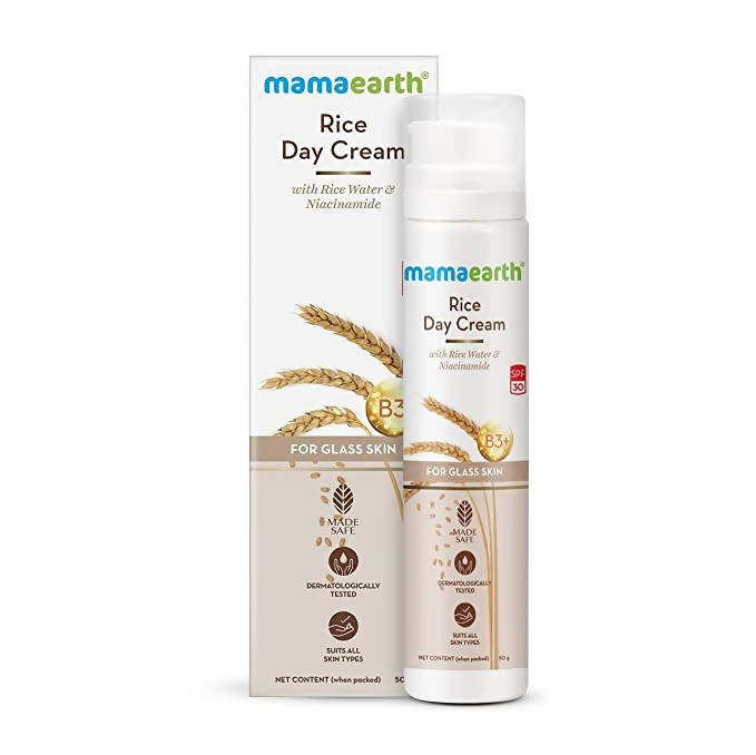 Mamaearth Rice Day Cream With Rice Water and Niacinamide
