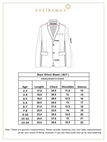 Vastramay Boy's Navy Blue Blazer