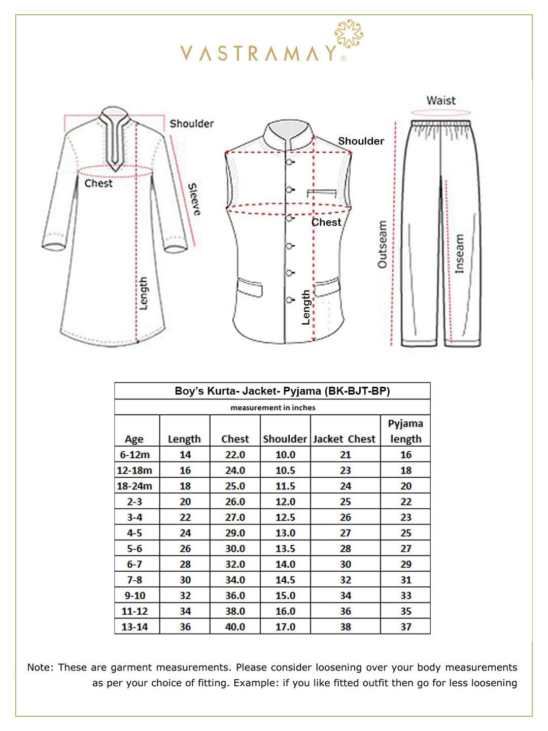 JBN CREATION Boys' Green Jacket with Peach Floral Print Kurta And White Pyjama Set