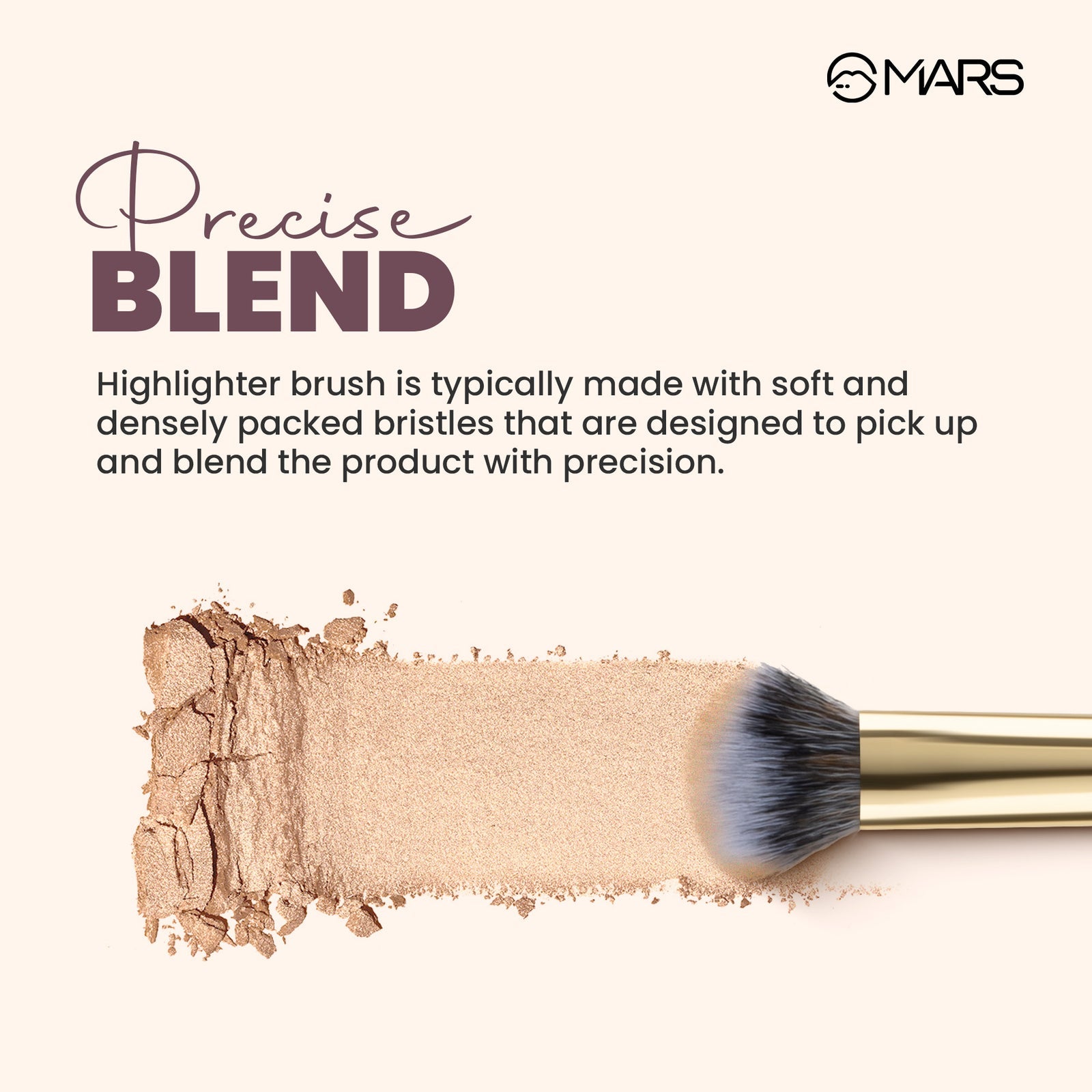 Mars Artist's Arsenal Brush | Dense Highlighter Brush