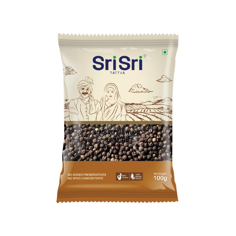 sri sri tattva black pepper whole - kali mirch