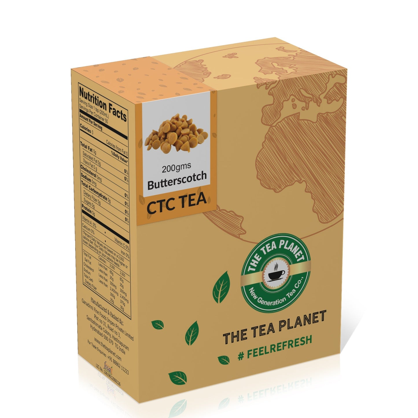 The Tea Planet Butterscotch Flavored CTC Tea