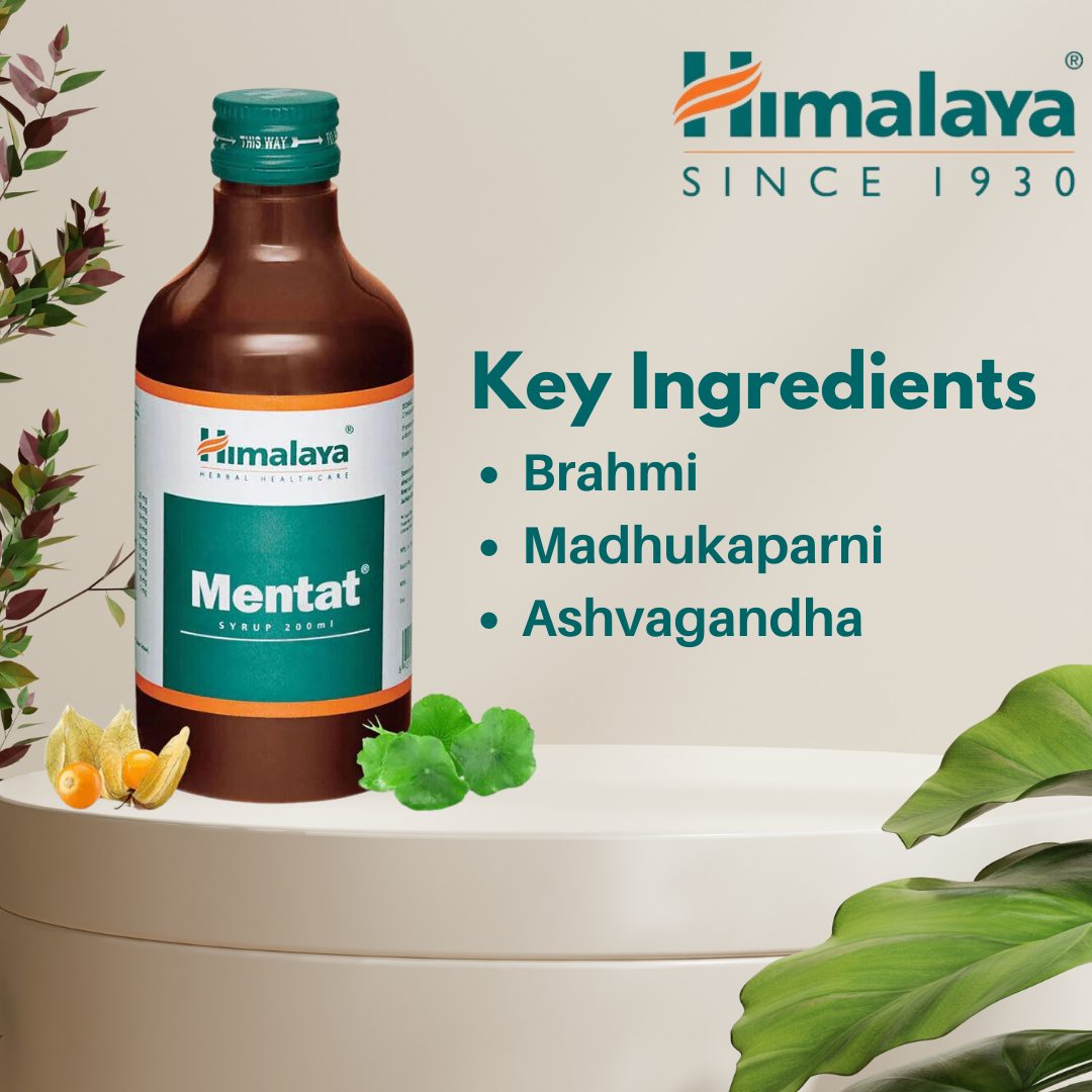 Himalaya Mentat Syrup 200ml - PUSHMYCART