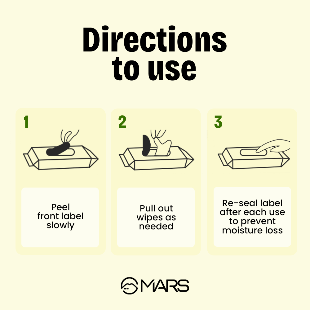 Mars Natural Wet Wipes