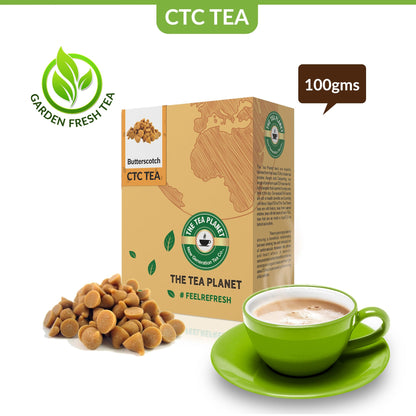 The Tea Planet Butterscotch Flavored CTC Tea