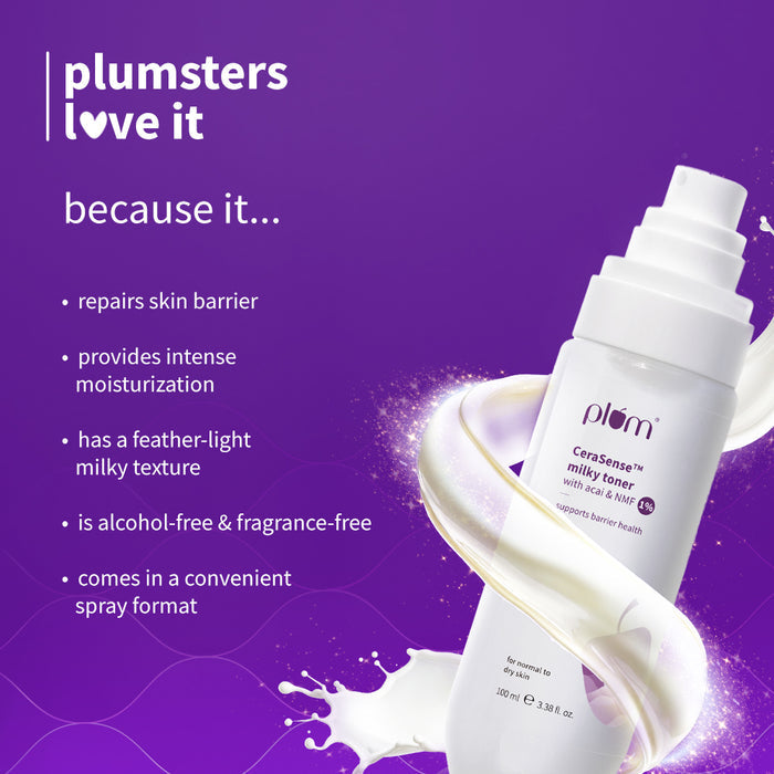Plum CeraSense™ Milky Toner For Dry Skin