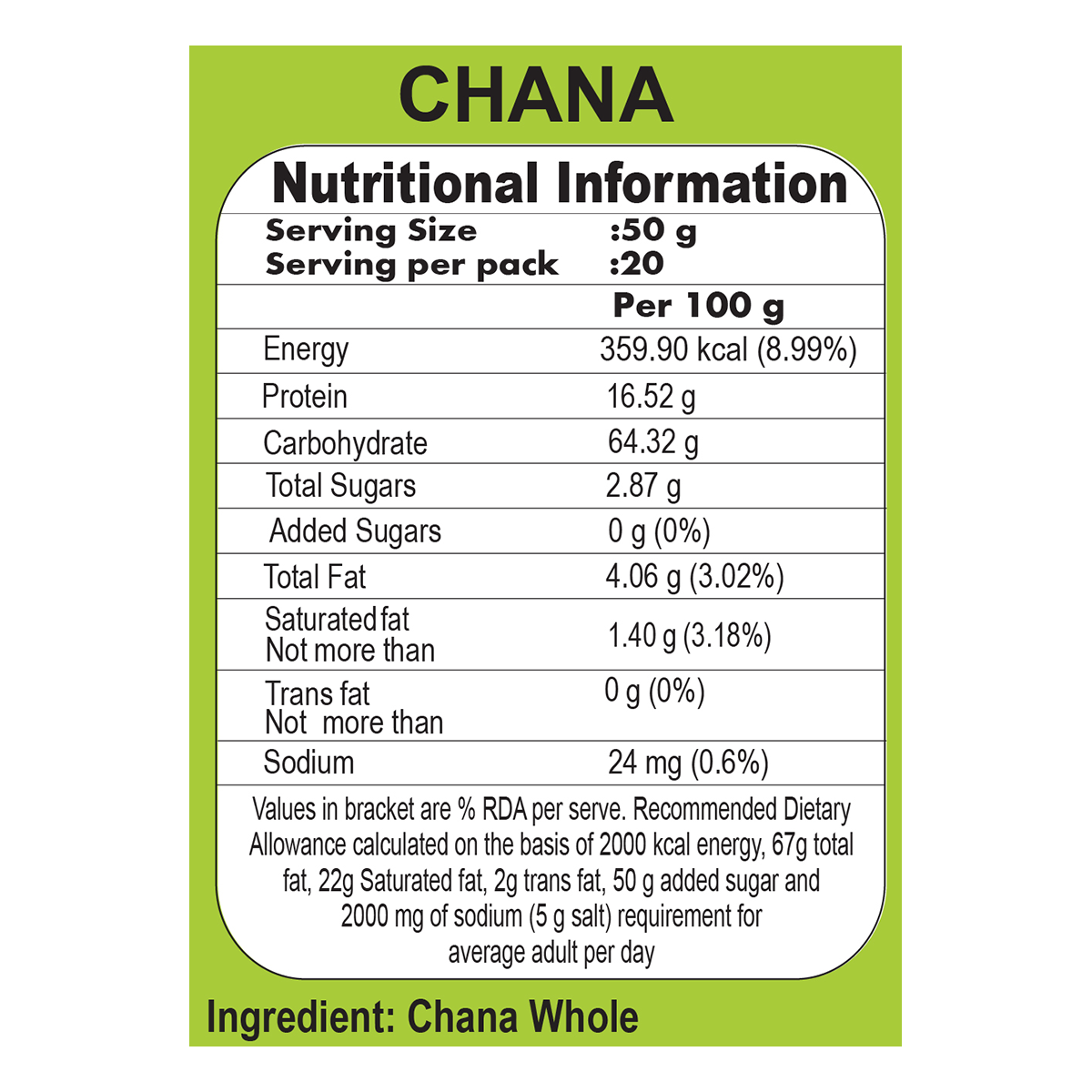 Patanjali Kala Chana