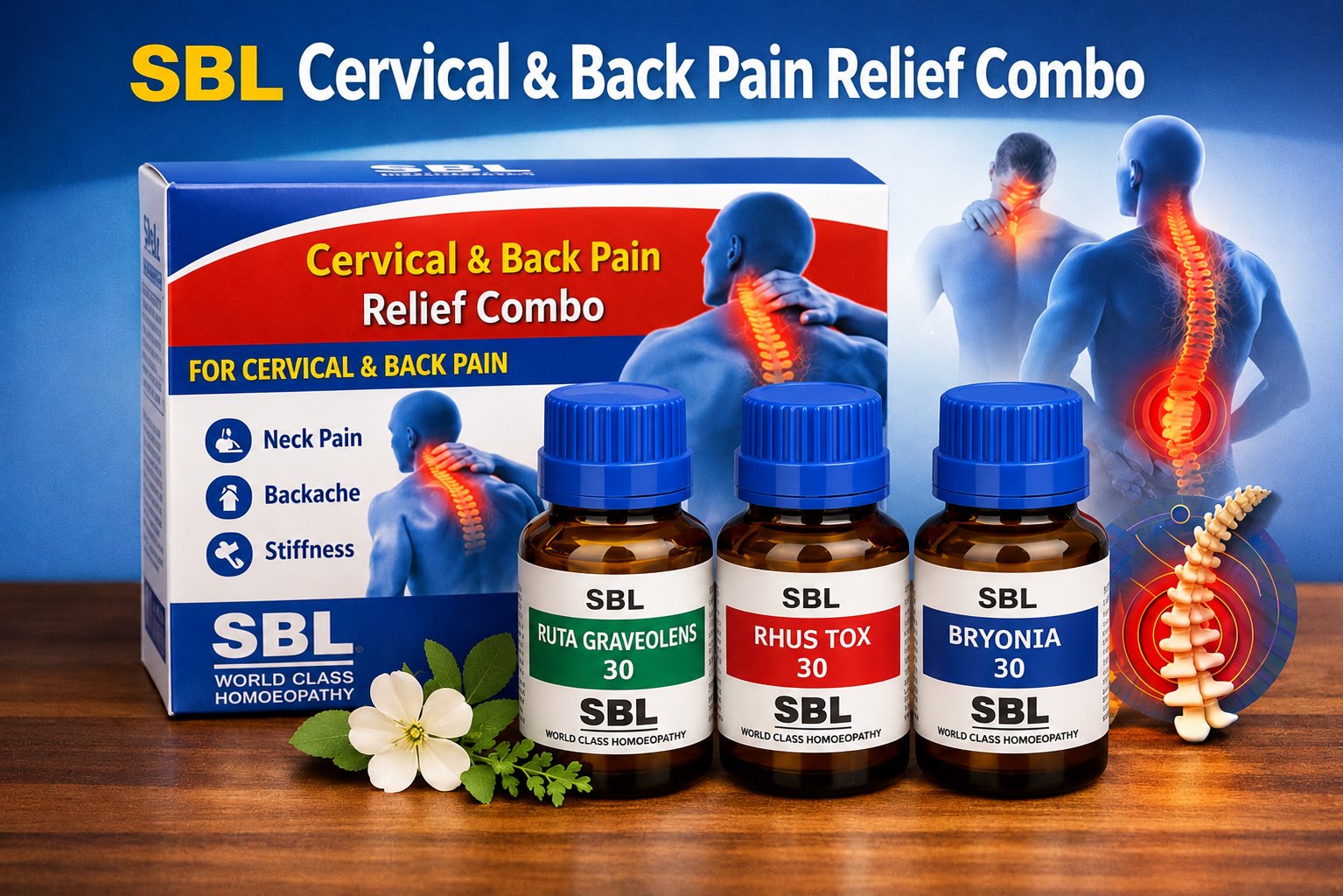 SBL Cervical & Back Pain Relief Combo