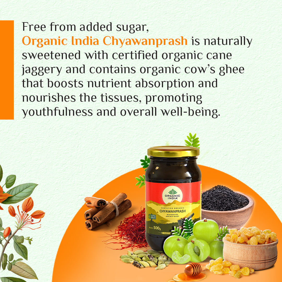Organic India Organic Chyawanprash jar of Paste - PUSHMYCART