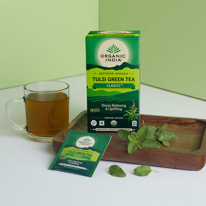 Organic India Tulsi Green Tea Classic