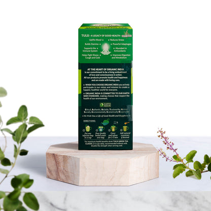Organic India Tulsi Green Tea Classic - PUSHMYCART