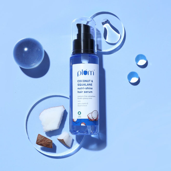 Plum Coconut & Squalane Hair Serum For Soft & Shiny Hair