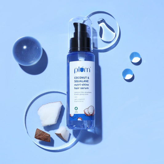 Plum Coconut & Squalane Hair Serum For Soft & Shiny Hair