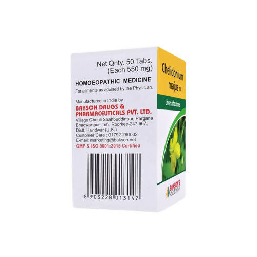 Bakson's Homeopathy Chelidonium Majus Tablets - PUSHMYCART