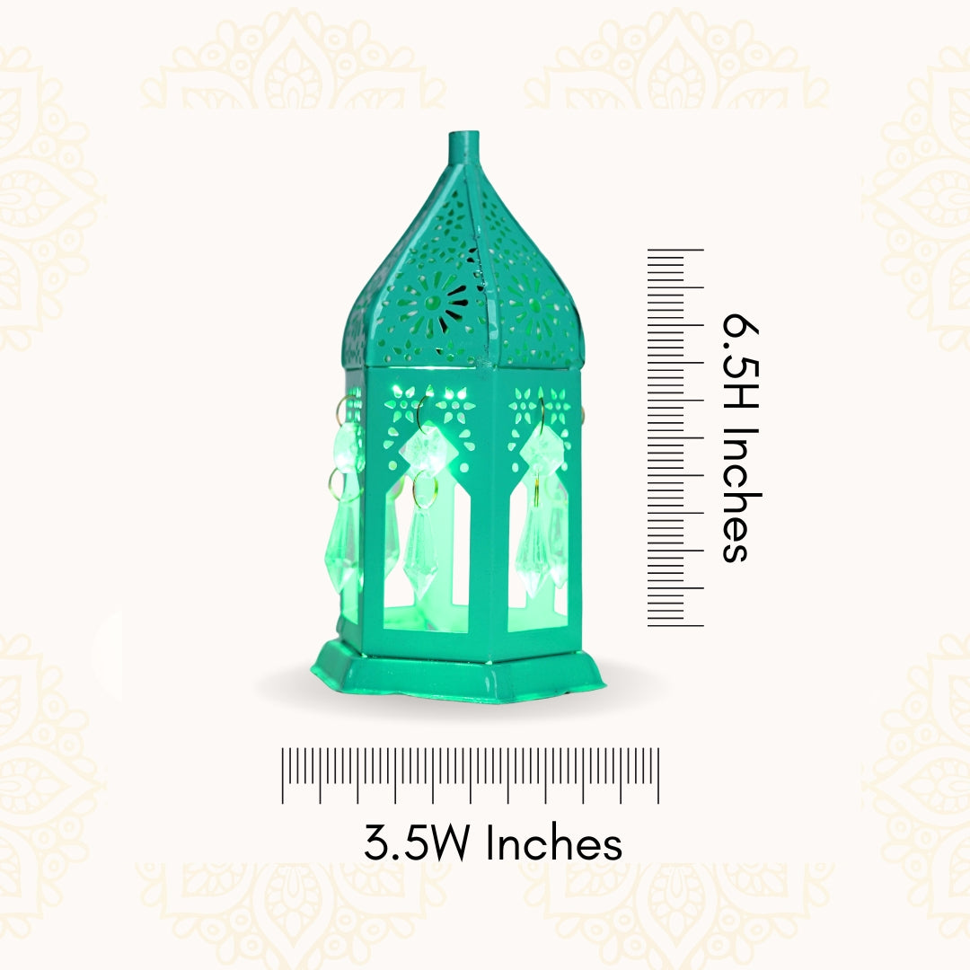Decorative Diwali Green Light Lantern
