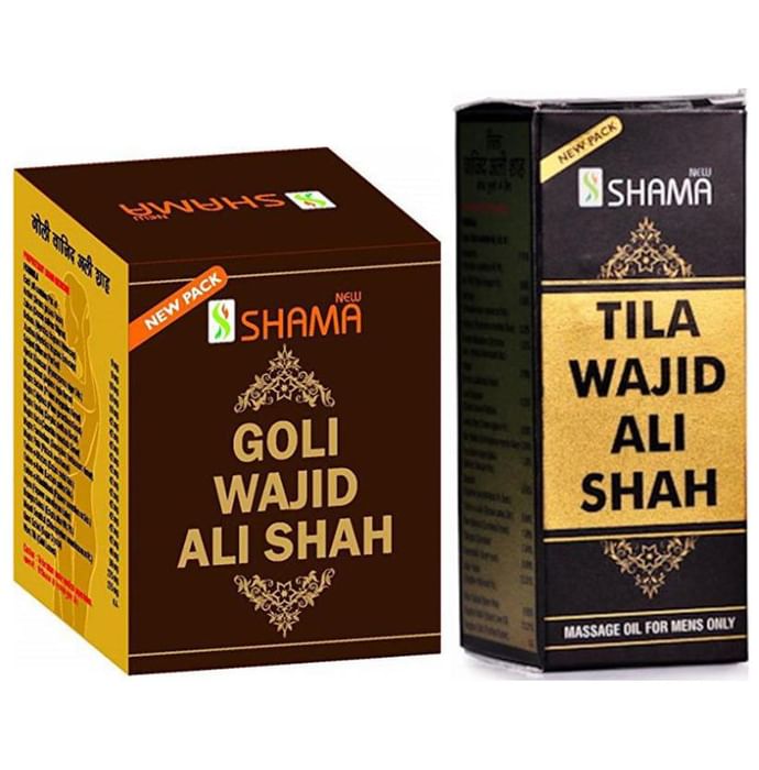 New Shama Combo Pack of Goli Wajid Ali Shah 10 Tablets & Tila Wajid Ali Shah 15ml