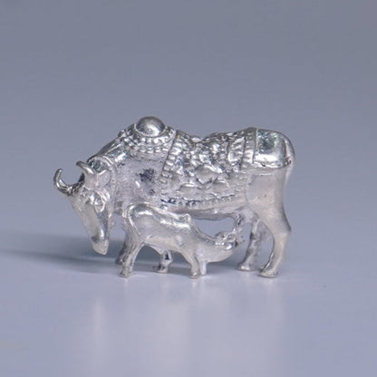 Pure Silver Cow And Calf