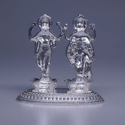 Pure Silver Lakshmi Narayana Idol
