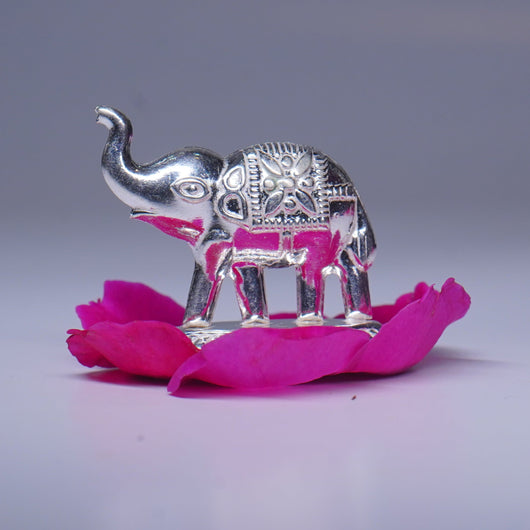 Pure Silver Elephant Idol