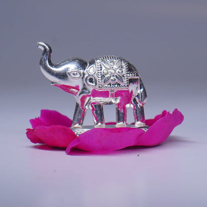 Pure Silver Elephant Idol