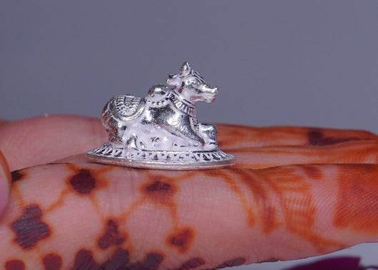 Pure Silver Small Nandi