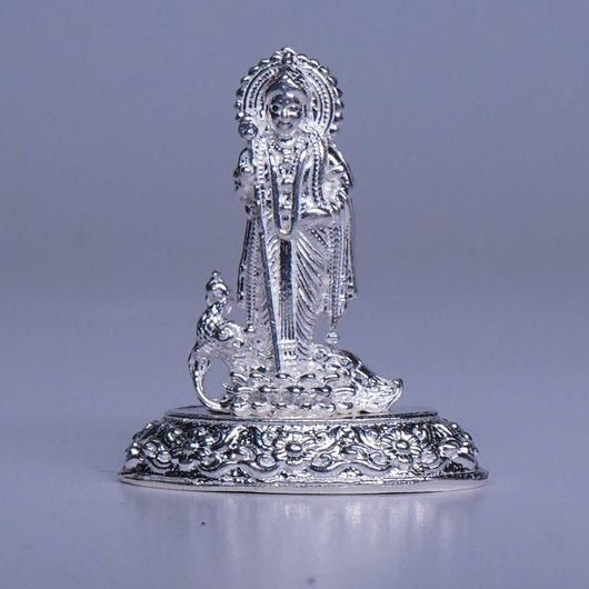 Pure Silver Subramanyam Swamy With Mayur Idol